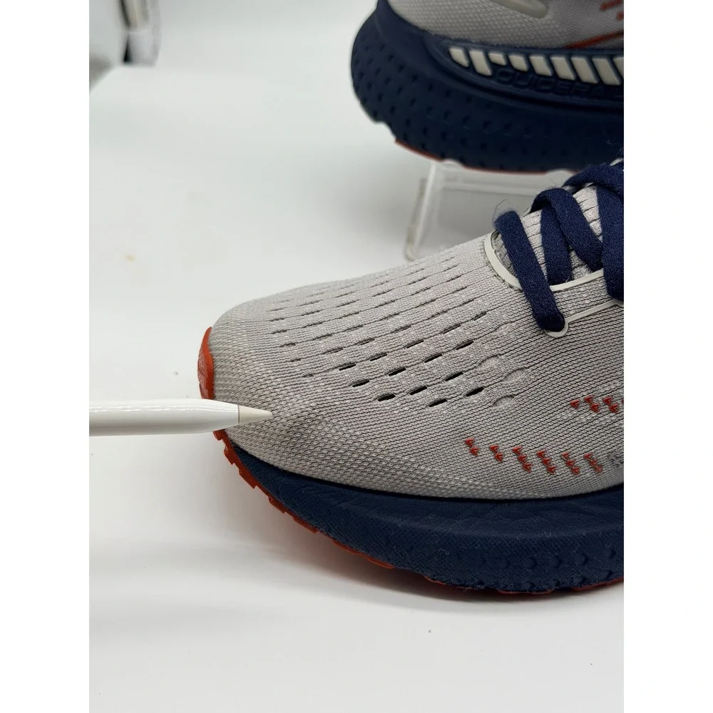Brooks Glycerin GTS 19 Mens 12.5 D Running Shoes Gray Navy Orange 110357